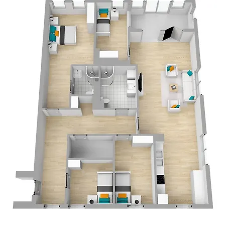 Apartman Spacious With A Great View And Parking